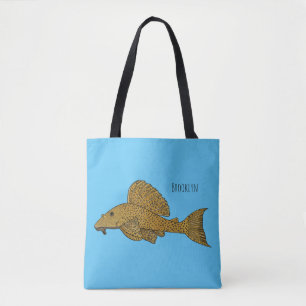 Tote Bag Illustration de poisson Pleco