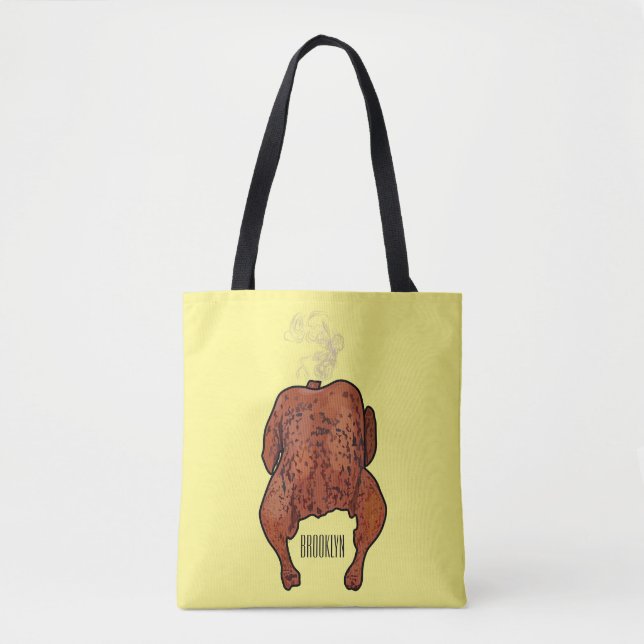 Tote Bag Illustration de poulet rôti (Devant)