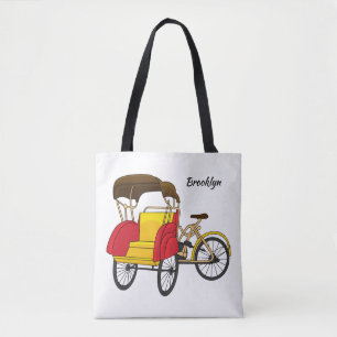 Tote Bag Illustration de pousse-pousse pédicab
