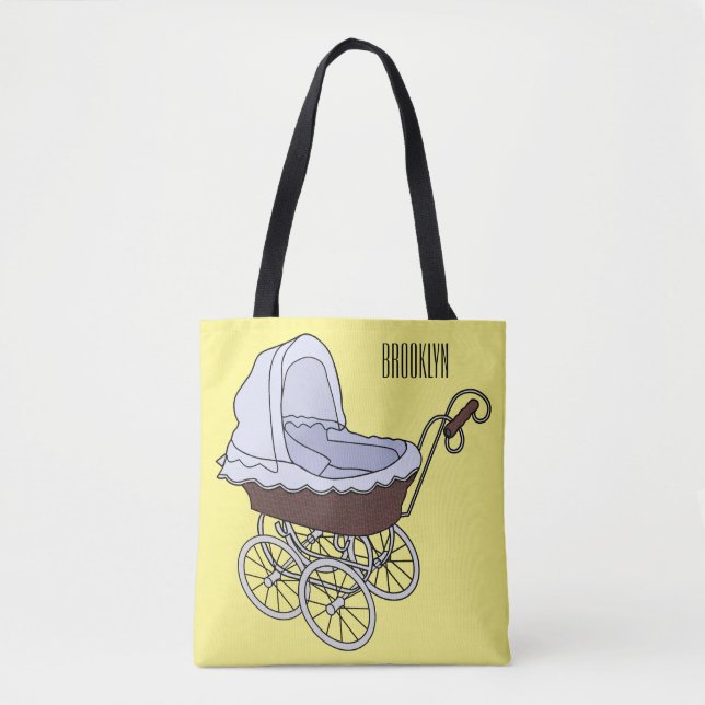 Tote Bag Illustration de poussette (Devant)