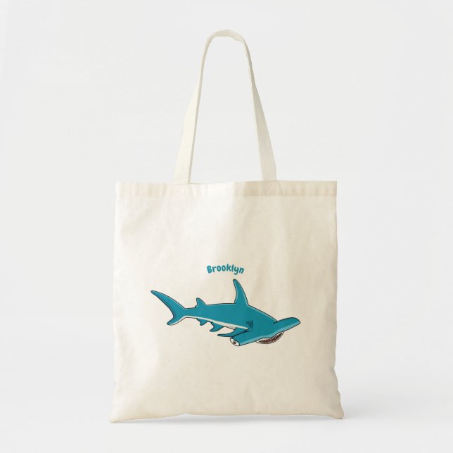 Tote Bag Illustration de requin marteau (Devant)