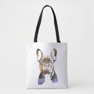 Tote Bag Illustration de silhouette de chien de compagnie b