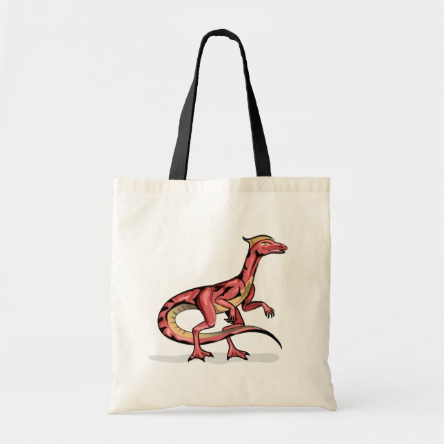Tote Bag Illustration De Velociraptor. (Devant)