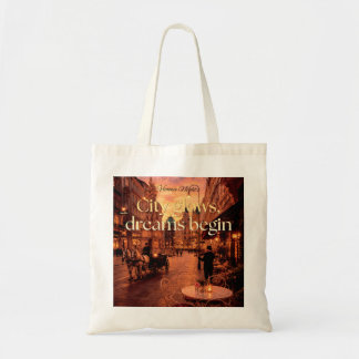 Tote Bag Illustration de Vienne : La ville s'illumine, les