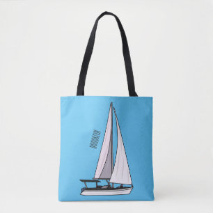 Tote Bag Illustration de voilier