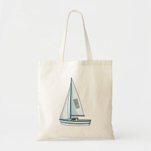 Tote Bag Illustration de voilier