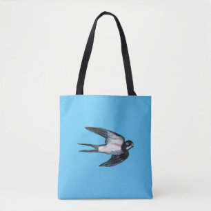 Tote Bag Illustration de vol d'hirondelle de grange