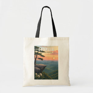 Tote Bag Illustration de voyage artistique vintage de Géorg