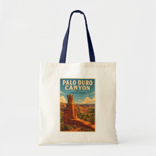 Tote Bag Illustration de voyage du canyon de Palo Duro au T