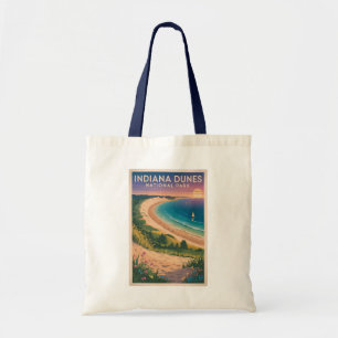Tote Bag Illustration de voyage du parc national des dunes