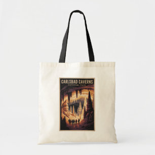 Tote Bag Illustration de voyage du parc national des grotte