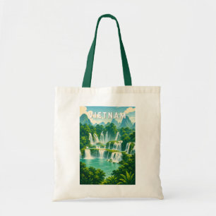 Tote Bag Illustration de voyage Vietnam Art vintage