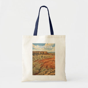 Tote Bag Illustration de voyage vintage au Turkménistan