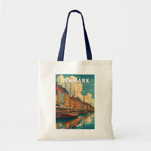 Tote Bag Illustration de voyage vintage Danemark