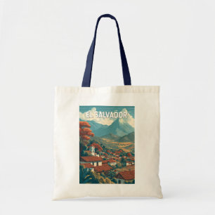 Tote Bag Illustration de voyage vintage El Salvador