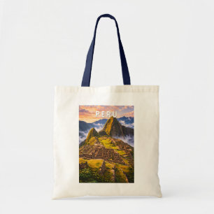 Tote Bag Illustration de voyage vintage Pérou