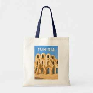 Tote Bag Illustration de voyage vintage sur la Tunisie