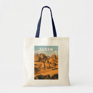 Tote Bag Illustration de voyage vintage sur le Soudan