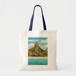 Tote Bag Illustration de voyage vintage sur Maurice