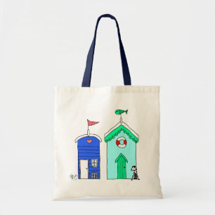 Tote Bag Illustration des huttes 2 de plage