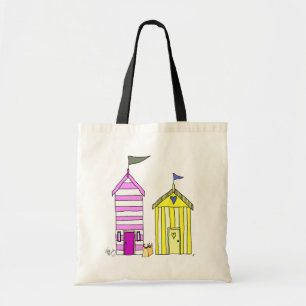 Tote Bag Illustration des huttes 3 de plage