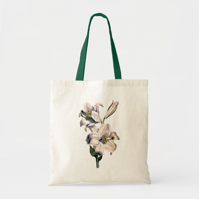 TOTE BAG ILLUSTRATION DES MENSONGES BLANCS BOTANIQUES (Devant)