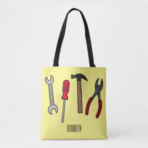 Tote Bag Illustration des outils de menuiserie