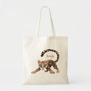 Tote Bag Illustration d'ocelot mignon