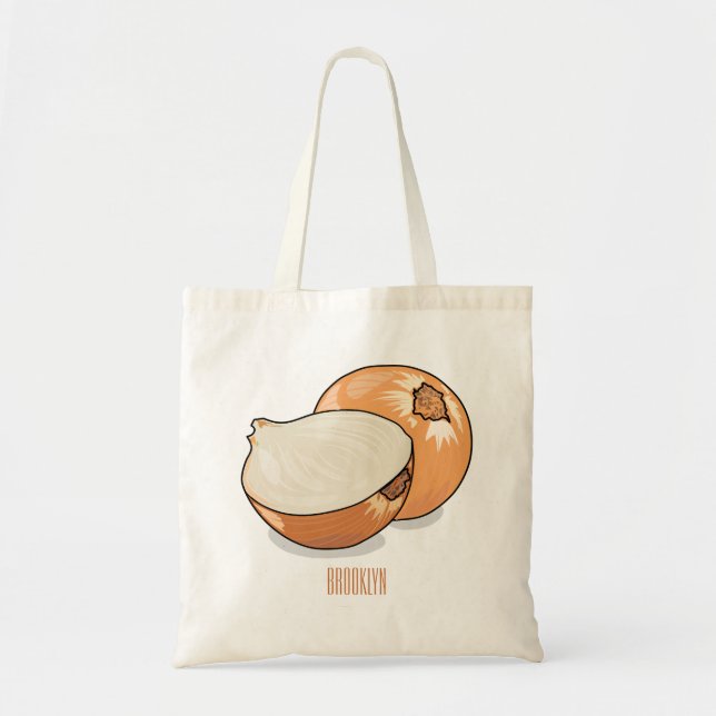 Tote Bag Illustration d'oignon (Devant)