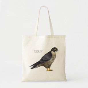 Tote Bag Illustration d'oiseau de faucon pèlerin