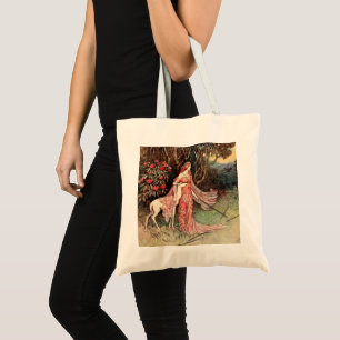 Tote Bag Illustration du frère Grimm Fawn