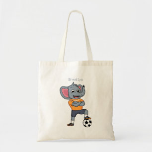 Tote Bag Illustration du joueur de football éléphant