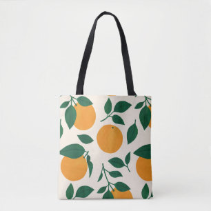 Tote Bag Illustration du Motif de fruits orange