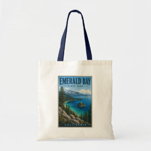 Tote Bag Illustration du parc d'État d'Emerald Bay en Calif