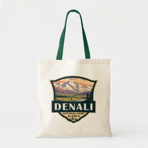 Tote Bag Illustration du parc national de Denali Voyage Vin