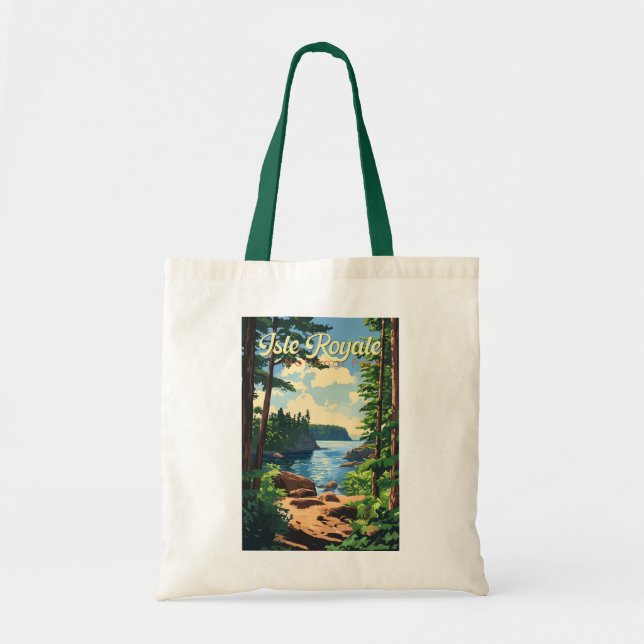 Tote Bag Illustration du parc national de l'Isle Royale Art (Devant)