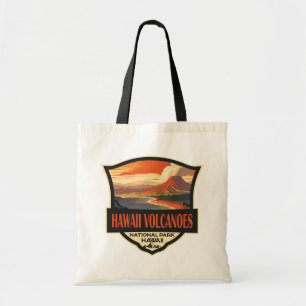 Tote Bag Illustration du parc national des volcans d'Hawaii