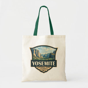 Tote Bag Illustration du parc national Yosemite Badge rétro