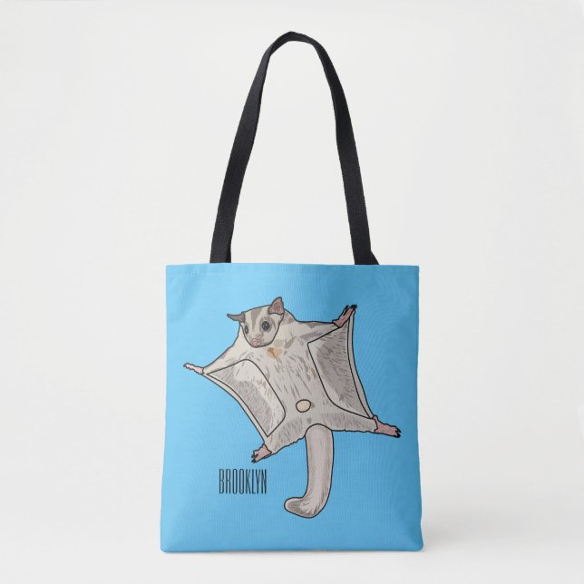 Tote Bag Illustration du planeur à sucre (Devant)
