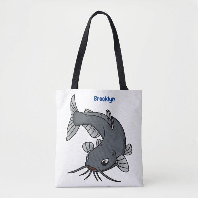 Tote Bag Illustration du poisson-chat mignon (Devant)