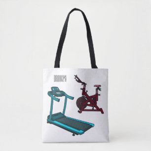 Tote Bag Illustration du tapis roulant et de la bande dessi
