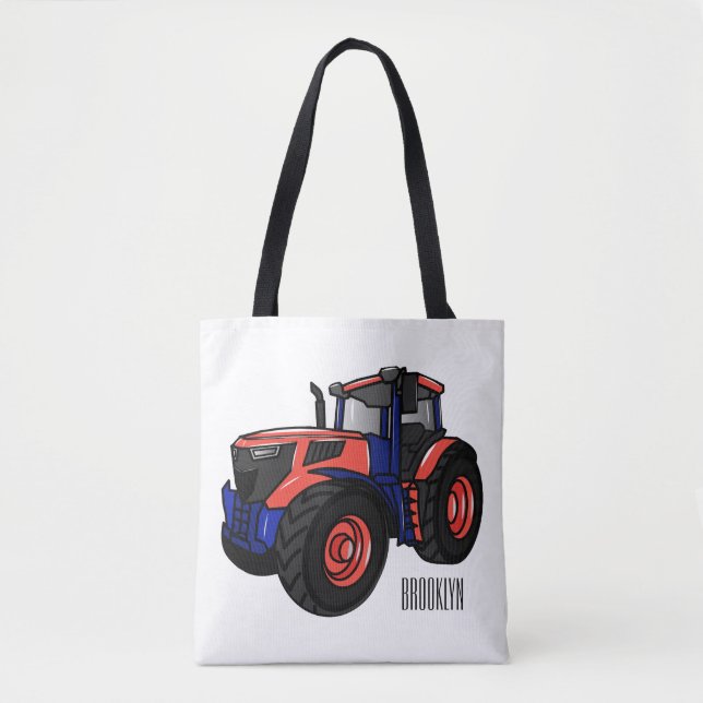 Tote Bag Illustration du tracteur (Devant)