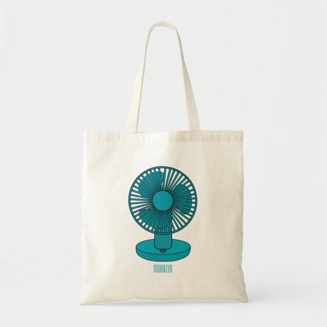 Tote Bag Illustration du ventilateur (Devant)
