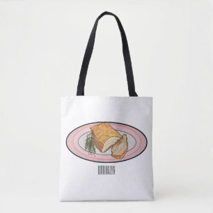 Tote Bag Illustration du ventre de porc rôti