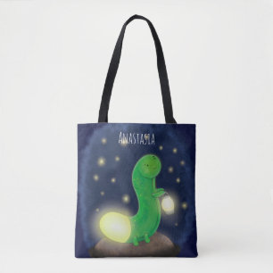 Tote Bag Illustration du ver vert mou