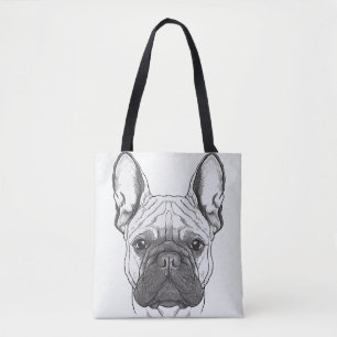 Tote Bag Illustration d'un animal sauvage de chien de taure