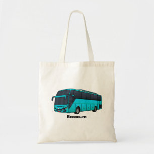 Tote Bag Illustration d'un autobus à passagers moderne