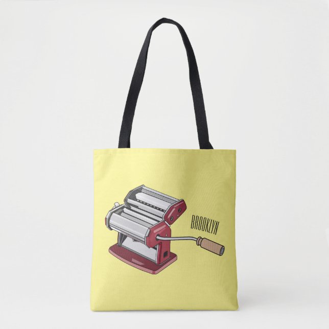 Tote Bag Illustration d'un fabricant de pâtes alimentaires (Devant)