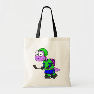 Tote Bag Illustration D'Un Joueur De Spinosaurus.