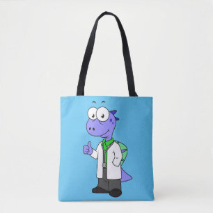 Tote Bag Illustration D'Un Médecin Spinosaure.